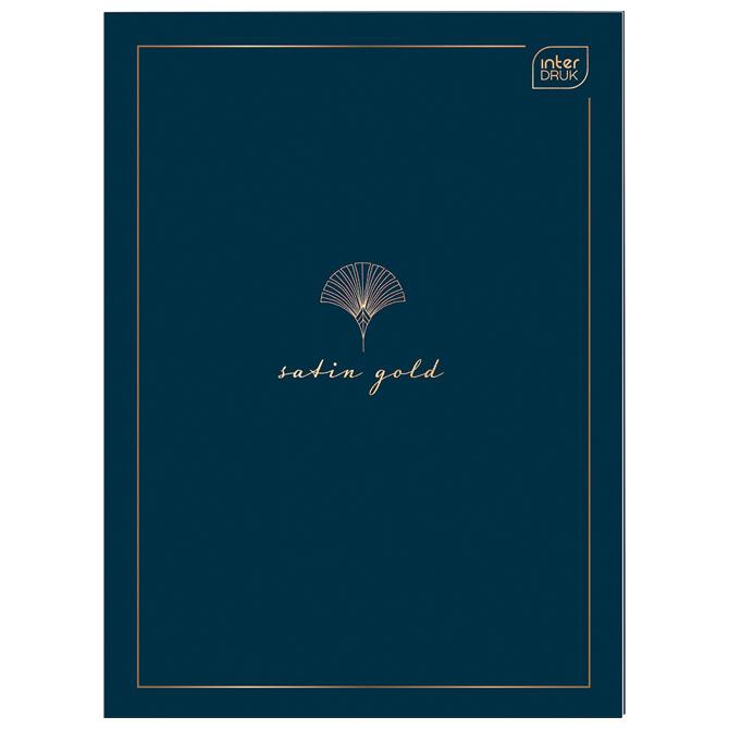 Teka meki uvez A4 crte 60L 70g Metallic Satin Gold Interdruk - Slika 3