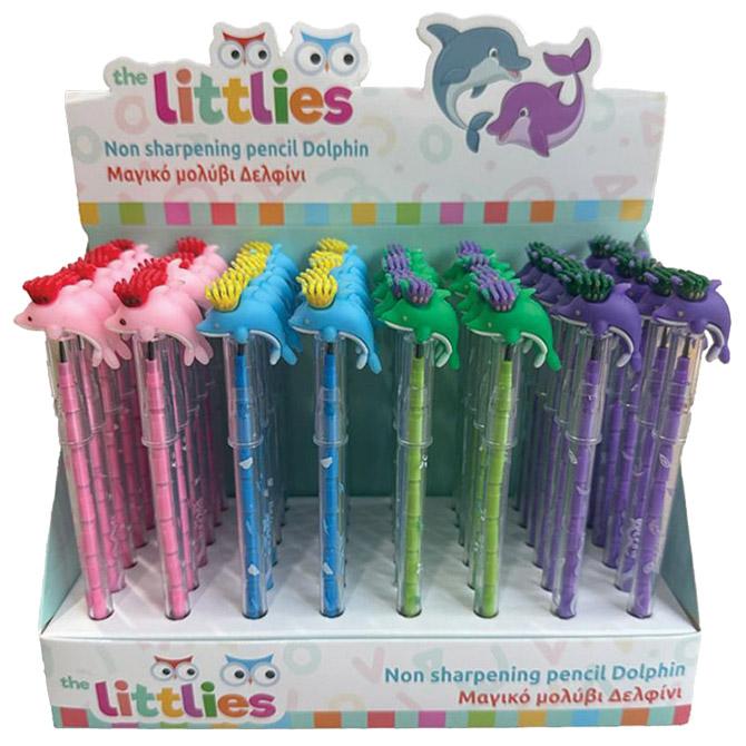 Olovka grafitna u nastavcima Littlies Dolphin Diakakis sort