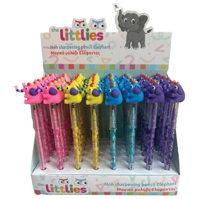Olovka grafitna u nastavcima Littlies Elephant Diakakis sort