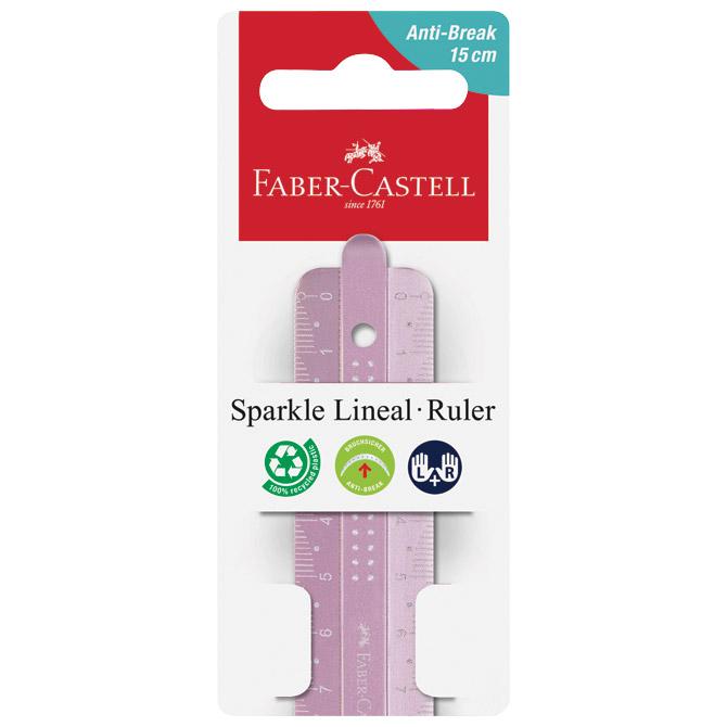 Ravnalo pvc 15cm Sparkle Faber-Castell