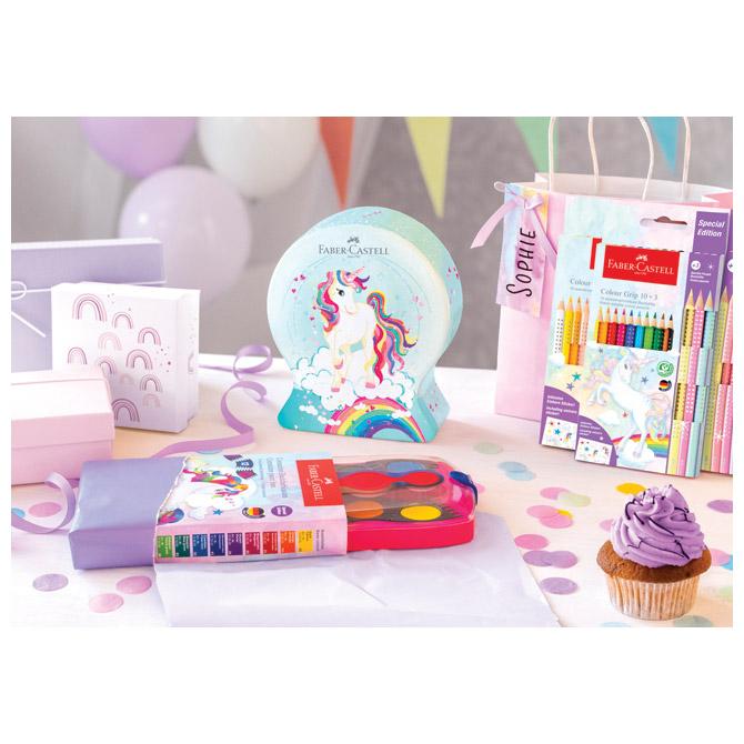 Flomaster školski 33boje u metalnoj kutiji Connector Unicorn Faber Castell - Slika 4