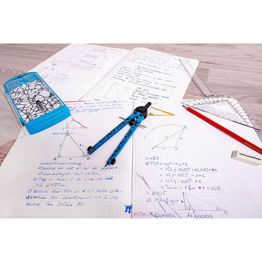 Šestar Eberhard Faber neon plavi + mine - Slika 3