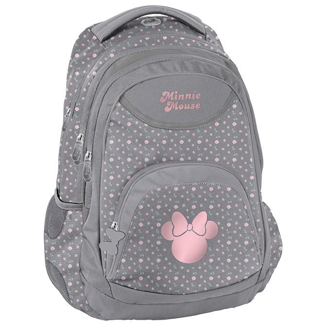 Ruksak školski anatomski Disney Minnie Beuniq sivi