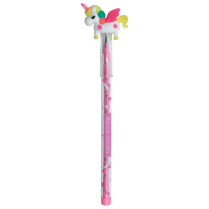 Olovka grafitna u nastavcima Littlies Unicorn Diakakis - Slika 3