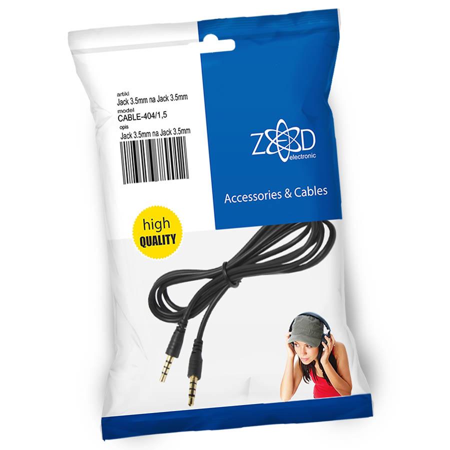 Kabel audio 3,5mm (M) 1,5m ZED - Slika 2
