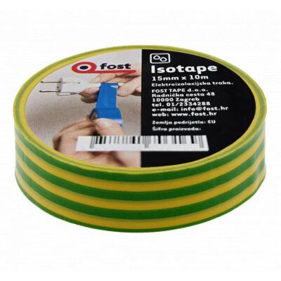 Traka izolir 15mm/10m Fost Isotape žutozelena