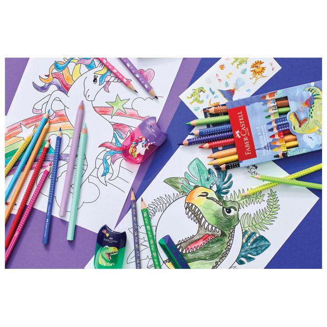 Šiljilo pvc s pvc kutijom 2 rupe Unicorn Faber Castell - Slika 3