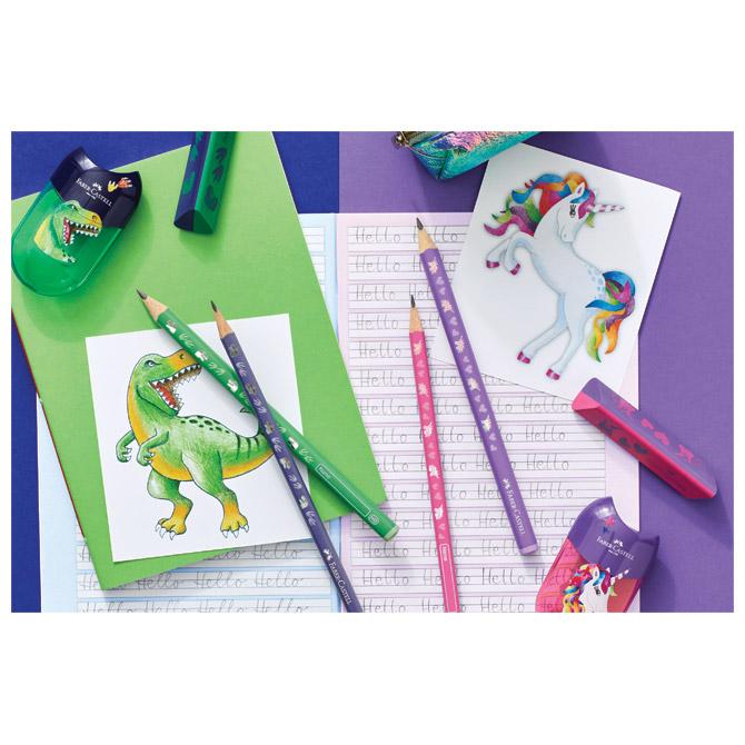 Šiljilo pvc s pvc kutijom 2 rupe Unicorn Faber Castell - Slika 7