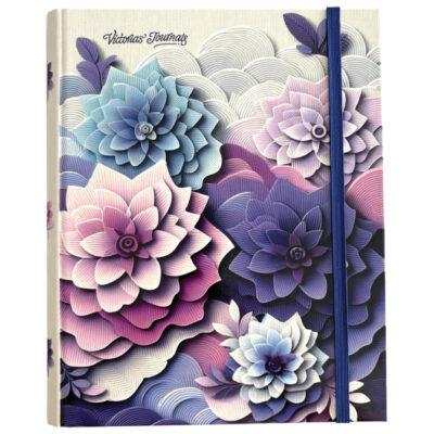 Blok kolegij B5 crte 96L s gumicom Flowers 2 Marker