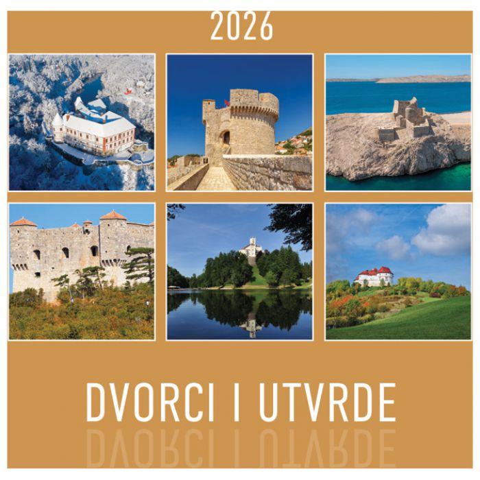 Kalendar "Dvorci i utvrde" 13 listova, spirala