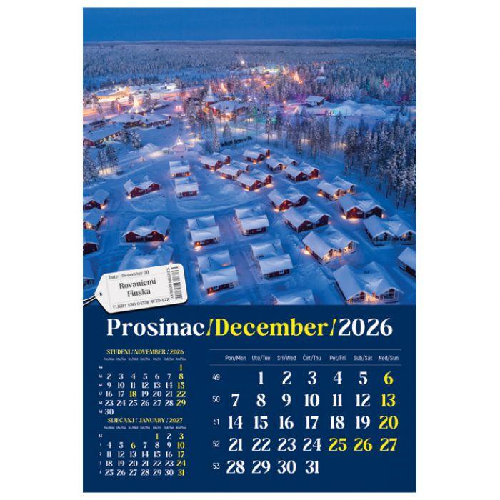 Kalendar "Putujem Europom" 13 listova, spirala - Slika 13