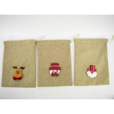 Božićna jutena vreća 29x22cm sort