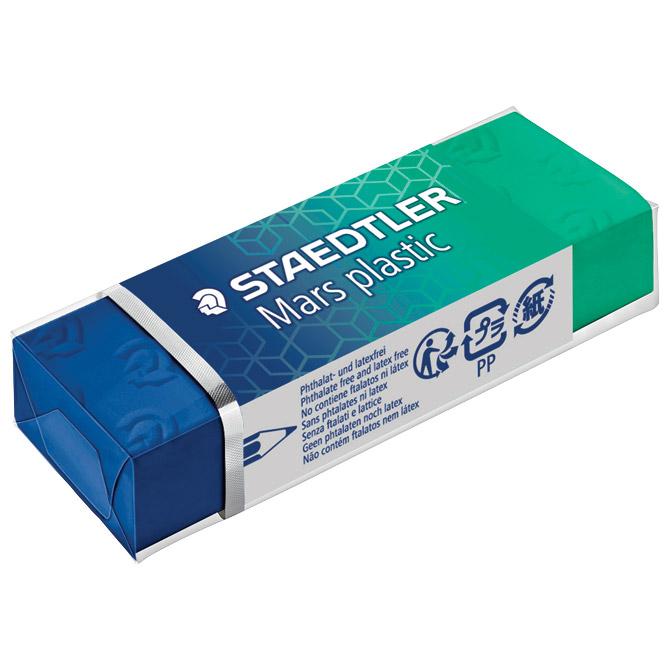 Gumica Mars plastic 125 years Staedtler plavo-zelena