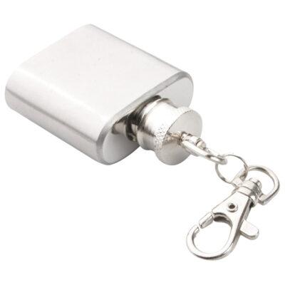 Pljoska metalna 30ml privjesak za ključeve Anda srebrna