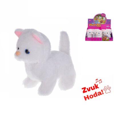 Plišana interaktivna maca zvuk i hoda 16cm