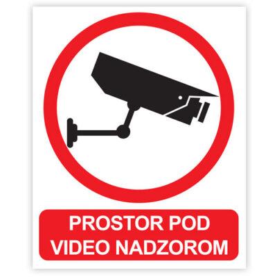 Naljepnica "Prostor pod video nadzorom" 10x12cm