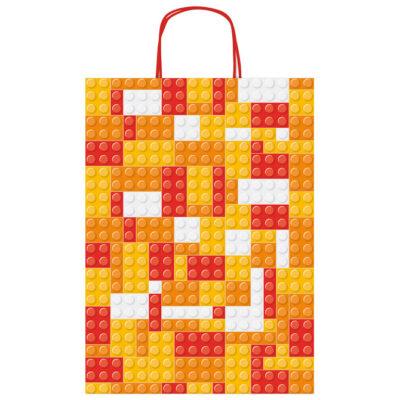 Vrećice ukrasne 26x36x12 cm kockice Rex-Saul Sadoch narančaste/crvene/žute