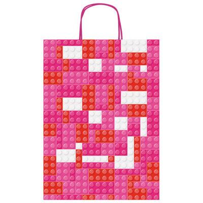 Vrećice ukrasne 26x36x12 cm kockice Rex-Saul Sadoch  roze/crvene/bijele