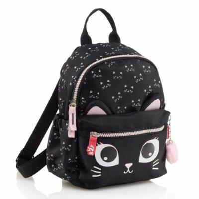 Ruksak mini Miquelrius Back2Fun 2 odjeljka kitten crni 5L