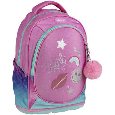 Ruksak školski ergonomski A Girl’s World Karbon