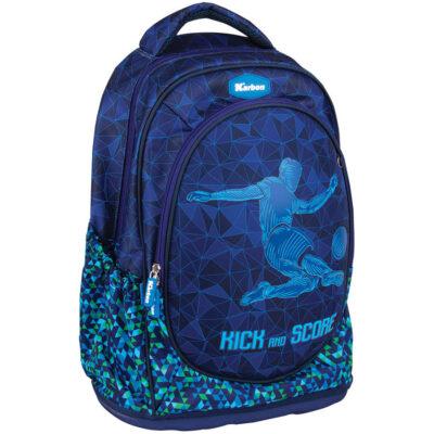 Ruksak školski ergonomski Kick and Score Karbon