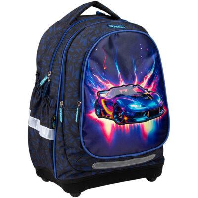 Ruksak školski ergonomski light Fiery Car Street
