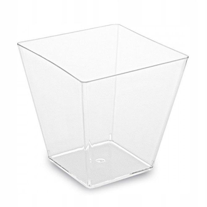 Fingerfood posuda PS kvadrat prozirna 59x59x54mm 100ml 50/1