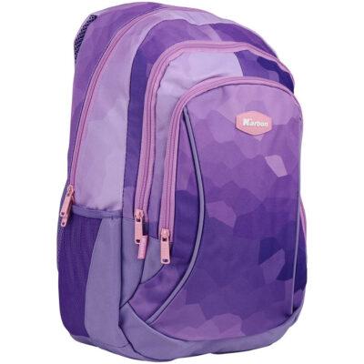 Ruksak školski 3 zip Violy Karbon