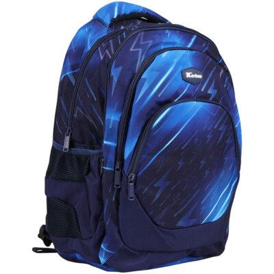 Ruksak školski 4 zipa Thunderbolt Karbon