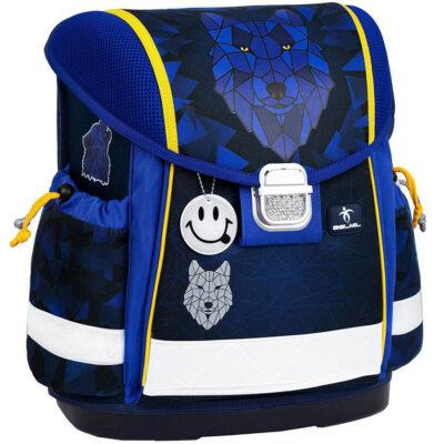 Torba školska Belmil classy wolf mosaic blue
