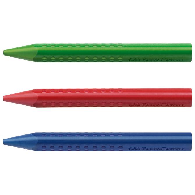 Boje voštane 12 boja kartonska kutija Grip 2001 Faber-Castell - Slika 3