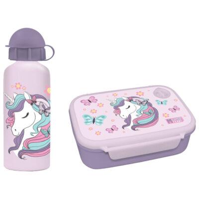 Set Boca 500 ml + kutija za užinu Unicorn Must Diakakis