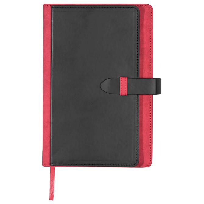 Notes A5 crte 256L od umjetne kože sa prostorom za kreditne kartice Macma crveno-crni - Slika 4
