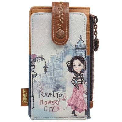Etui za kartice/novčanik Janet Flowery city 9x2x16cm