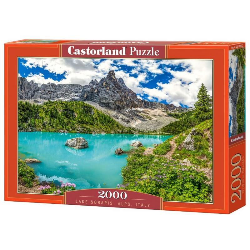 Puzzle 2000 komada jezero Sorapis u Alpama, Italija