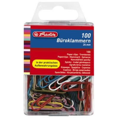 Spajalice ručne pvc kutija pk100 Herlitz boja