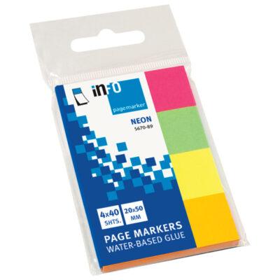 Zastavica 20x50 mm 4bojex50L papir Global Notes sortirano
