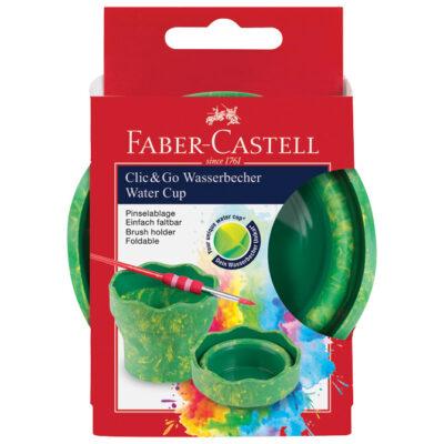 Čaša za tempere Clic&Go Faber Castell zelena