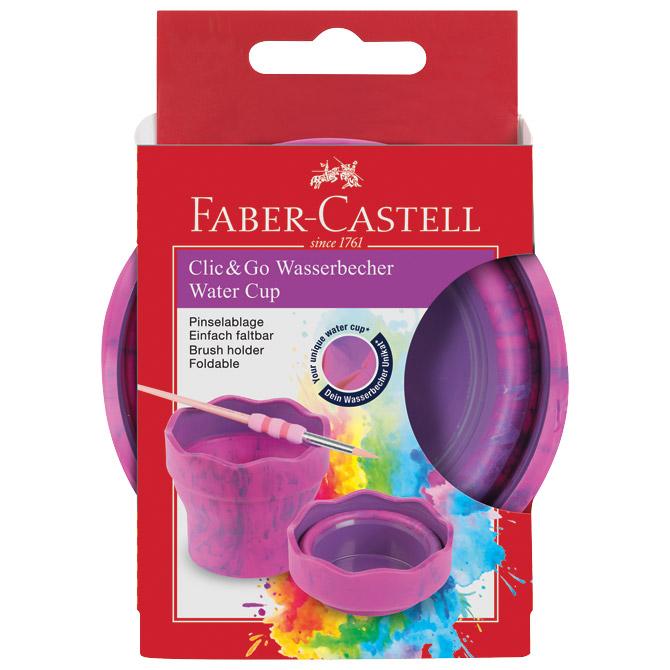 Čaša za tempere Clic&Go Faber Castell roza