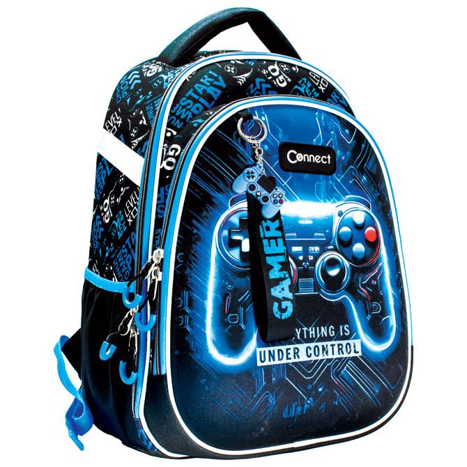 Ruksak školski anatomski lagan XT Gamer Blue Connect