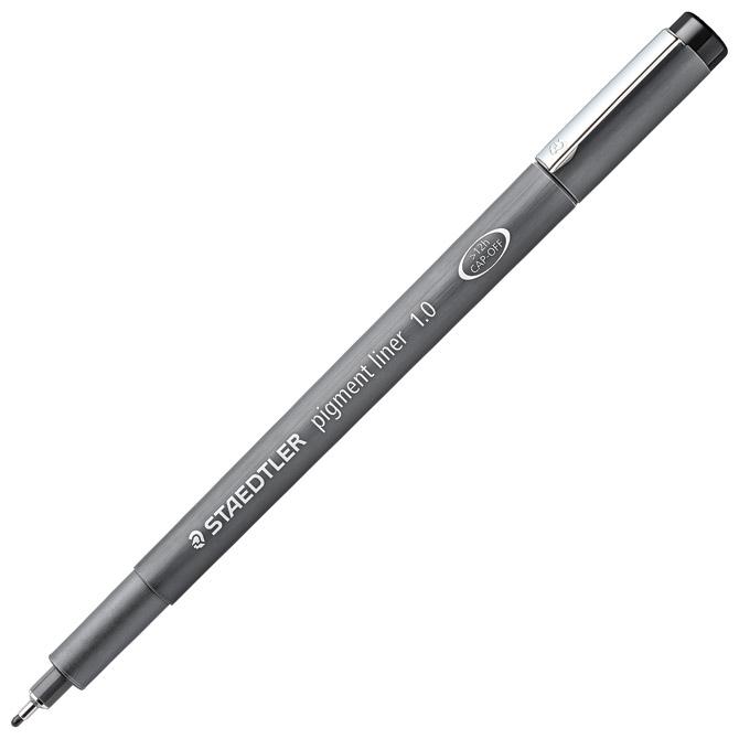 Flomaster za tehničko crtanje 1,0 mm pigment liner Staedtler crni - Slika 3