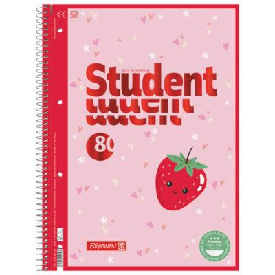 Blok kolegij A4 karo 80L perforacija+4rupe Fruity Love Brunnen
