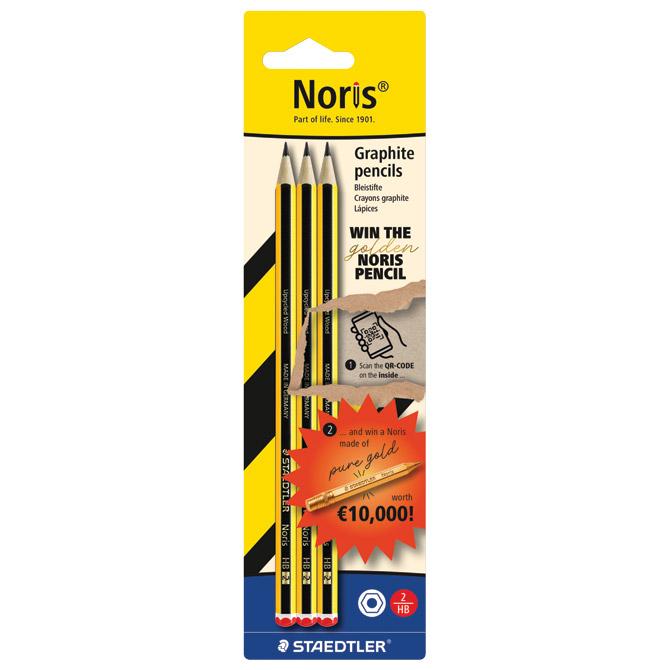 Olovka grafitna HB Noris "Win the golden Noris" pk3 Staedtler