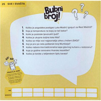 Bubni broj - Kviz sve i svašta 3