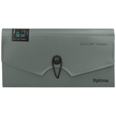 Mapa za račune Pvc B6 sa 6 pregrada Optima Office siva