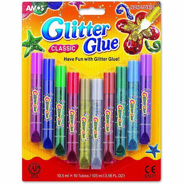 Ljepilo glitter classic šljokice Amos 10x10,5ml