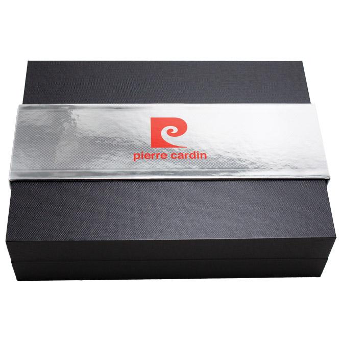 Set kožni muški Pierre Cardin crni - Slika 7