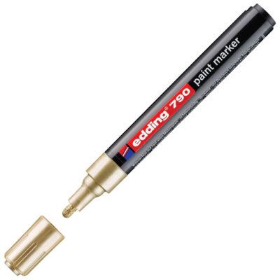 Marker permanentni lakirajući 2-3 mm Edding 790 zlatni
