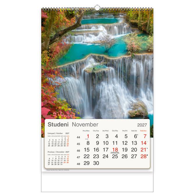 Kalendar "Planet Zemlja 2027" 13 listova, spirala - Slika 2