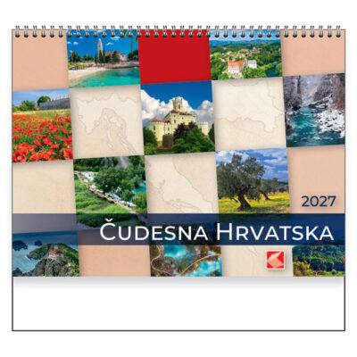 Kalendar "Čudesna Hrvatska" 13 listova, spirala